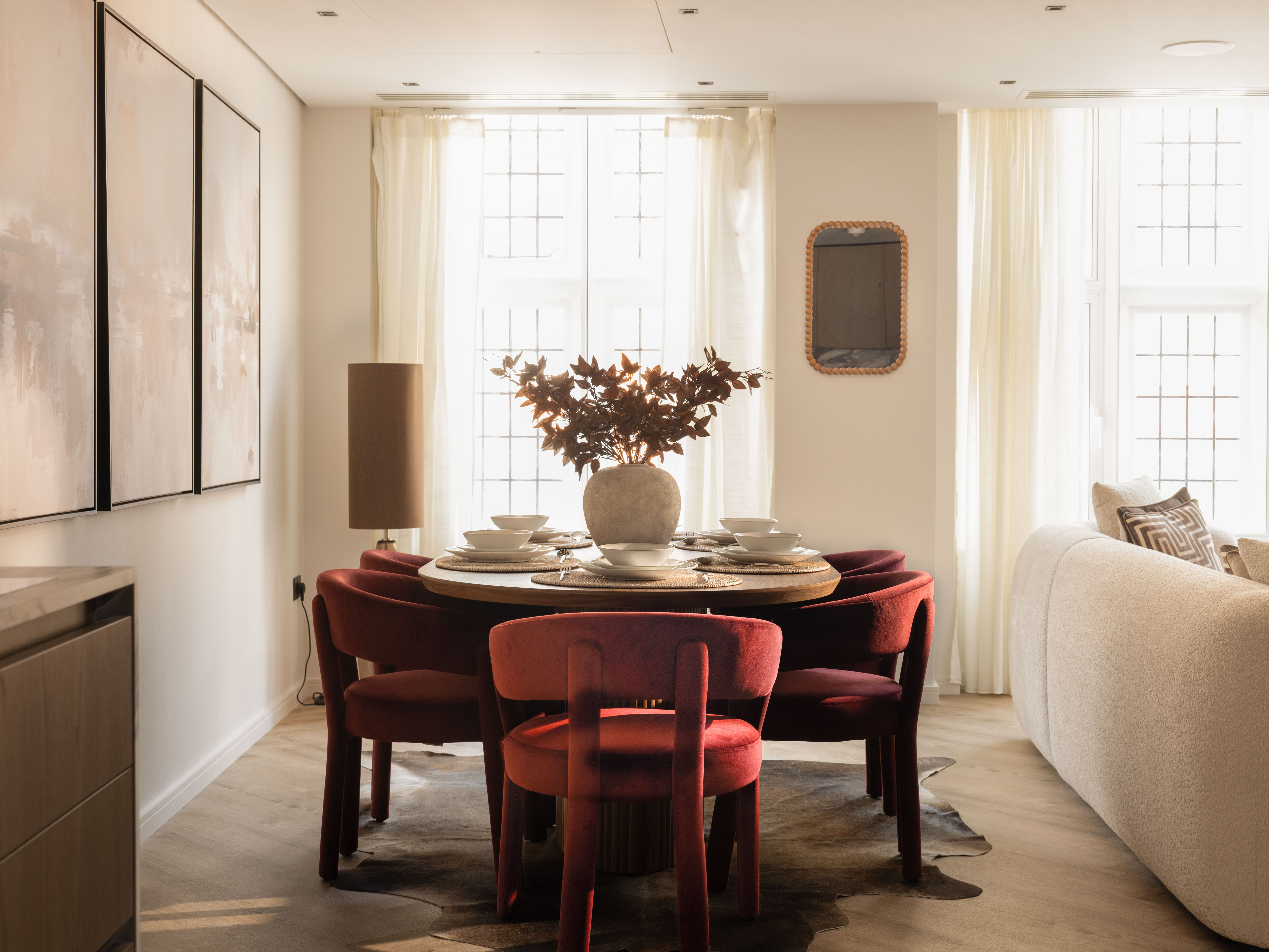 Great Peter Street dining area in warm natural light